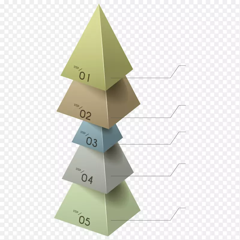 图表三角形信息图形-ppt业务标签