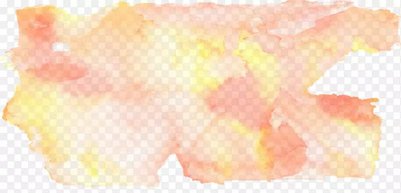 黄花瓣图案-水彩效应