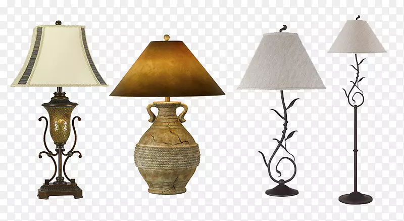 四种老式台灯