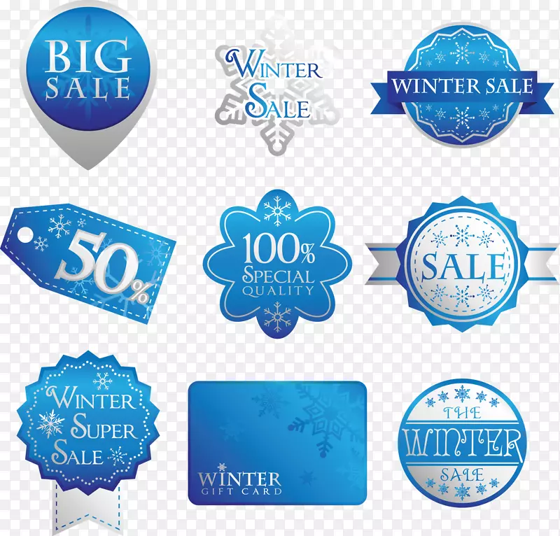 免版税标签摄影插图.冬季购物标签材料