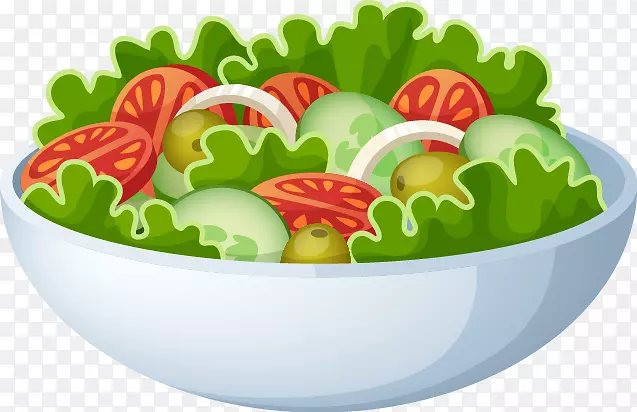 素菜沙拉食物图标-美丽的新鲜蔬菜