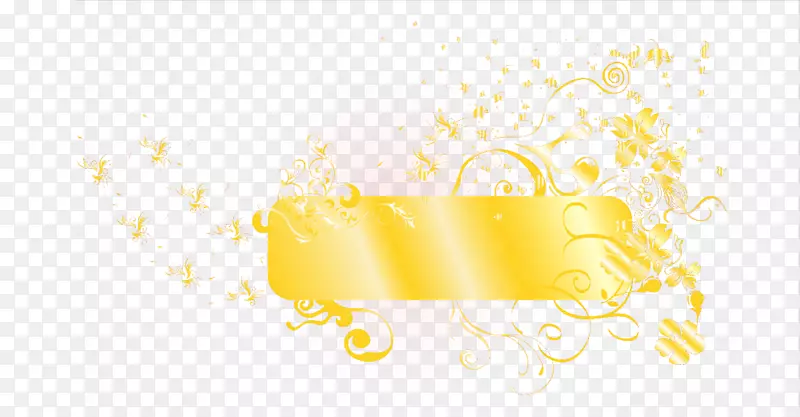 黄色图案-金色风标题栏