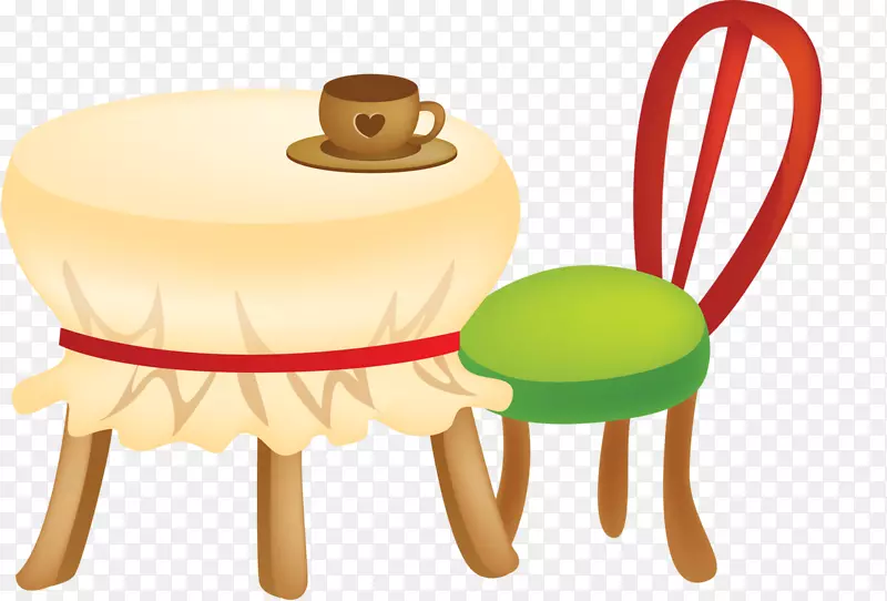 桌子，儿童家具，椅子，水果-创意卡通桌免费扣