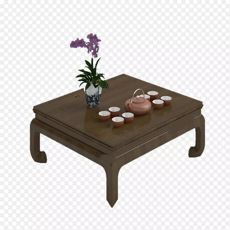咖啡桌-红木桌免费材料