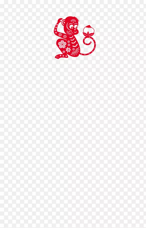 标志鞋品牌区域字体-猴子剪纸