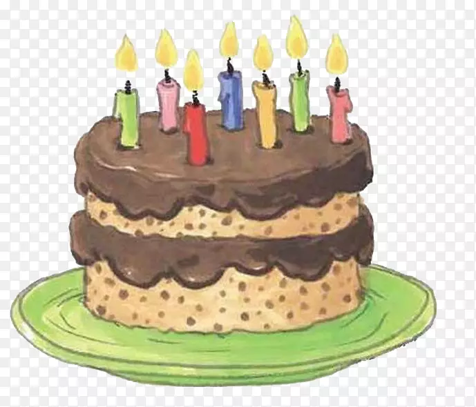 生日蛋糕祝你生日快乐贺卡剪贴簿-蛋糕