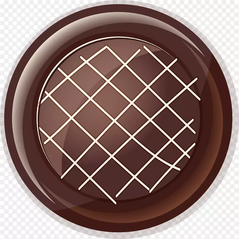 巧克力图标-卡通棕色巧克力