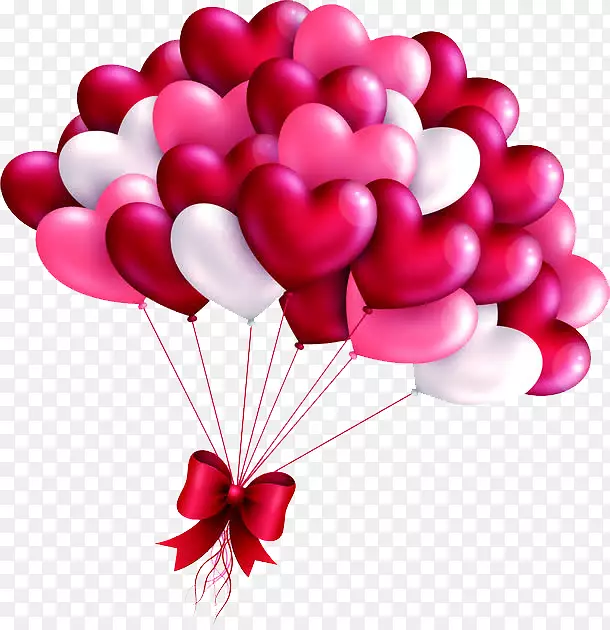 情人节爱心气球情人节相框-情人节爱情气球