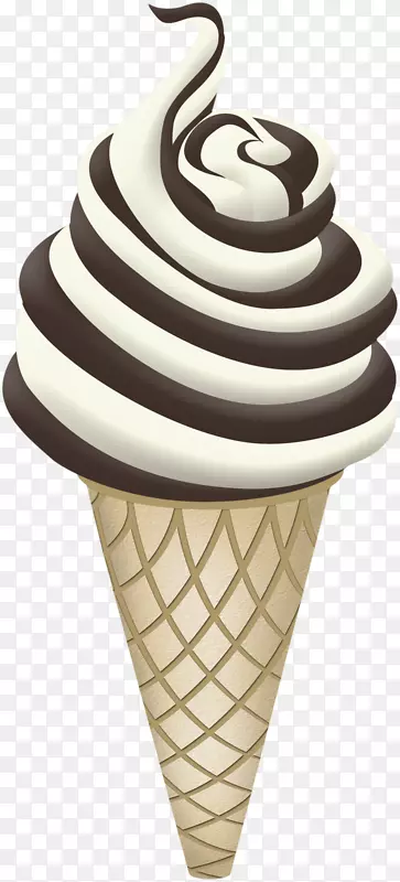 巧克力冰淇淋筒圣代巧克力冰淇淋