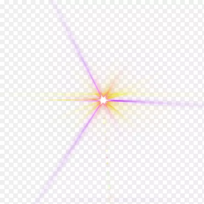 光对称花瓣角图案紫色新鲜光效应元素