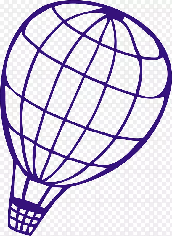 全球标志剪贴画-手绘蓝色气球