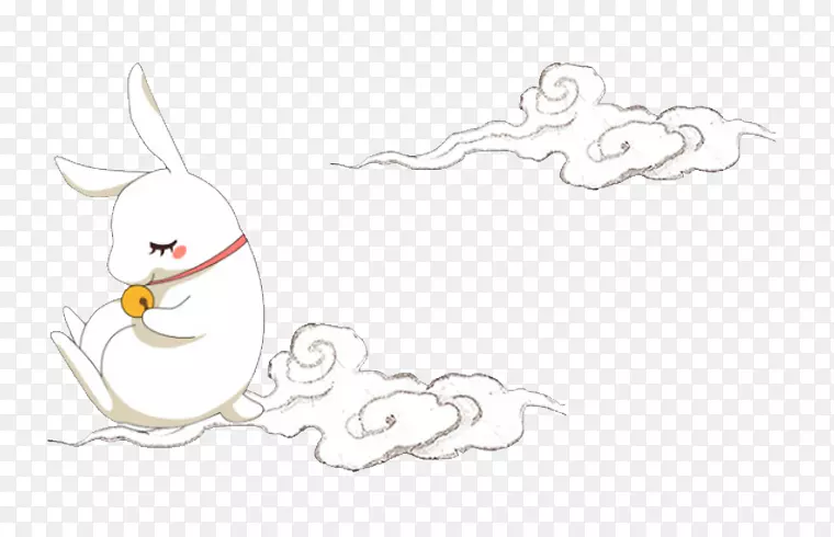 回形针艺术.手绘兔