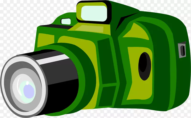 数码相机摄影.绿色彩色照相机