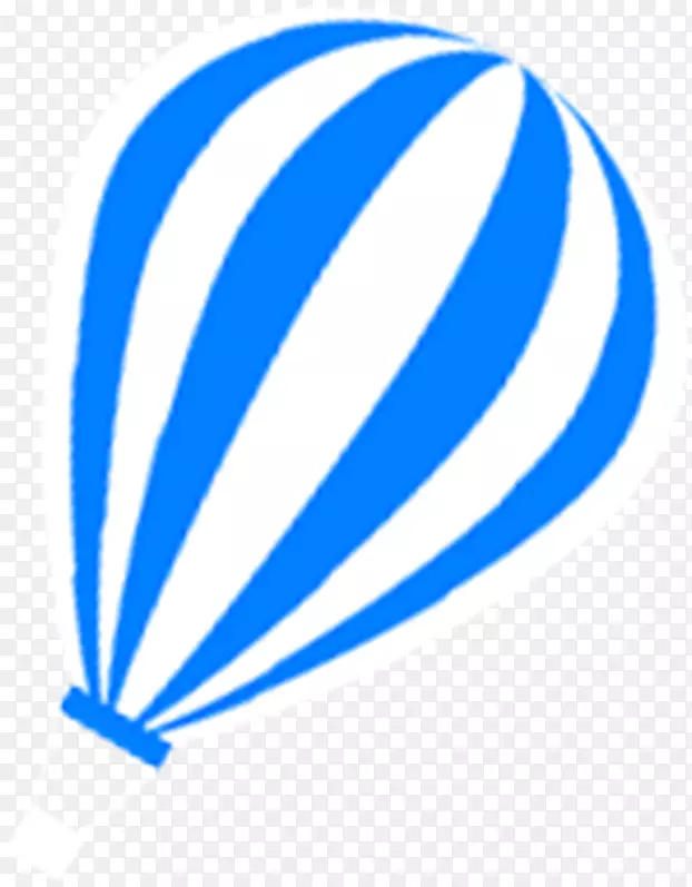 气球圣诞剪辑艺术-蓝色热气球