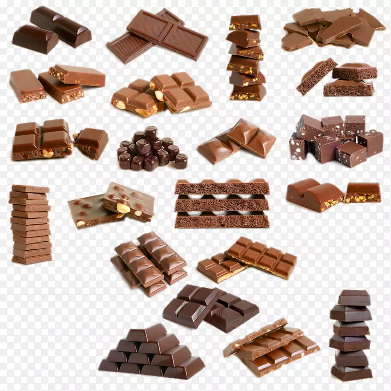 巧克力松露巧克力棒糖果巧克力的各种组合