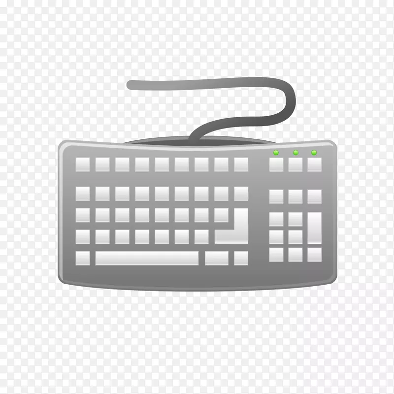 电脑键盘惠普企业戴尔m型键盘计算器-灰色键盘模型