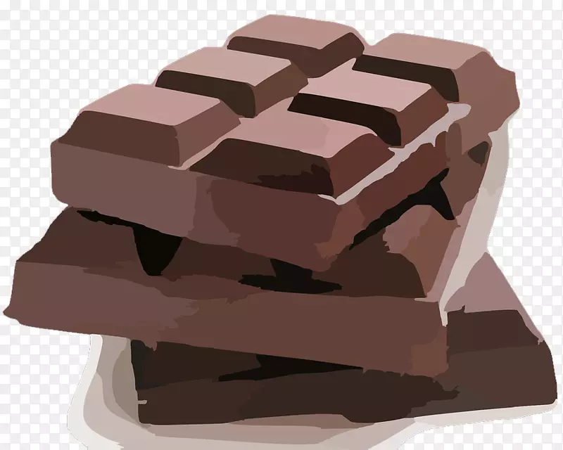 巧克力棒巧克力布朗尼巧克力蛋糕热巧克力剪贴画多个长方形巧克力糖果美味