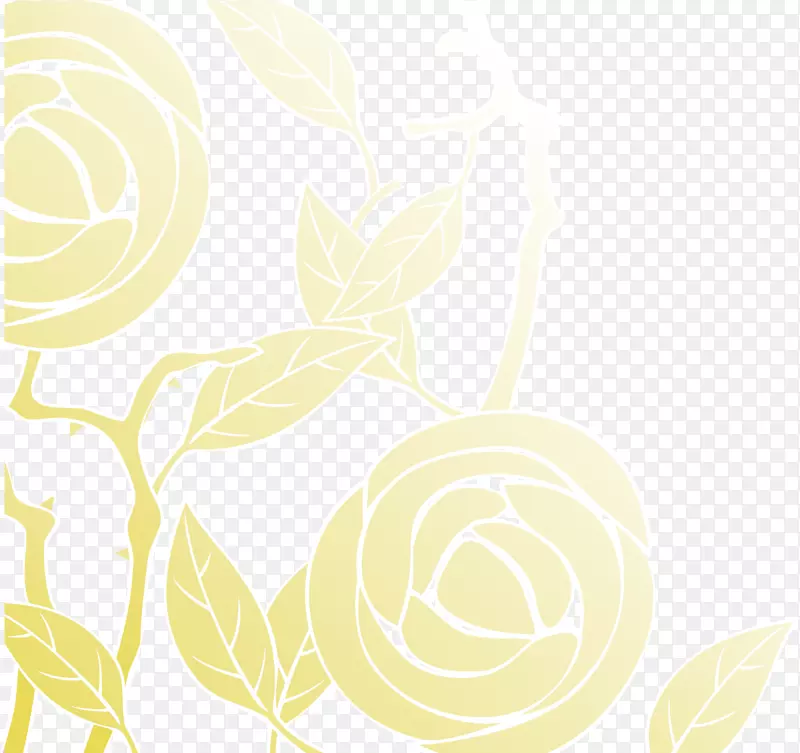 花瓣画区系-黄玫瑰背景