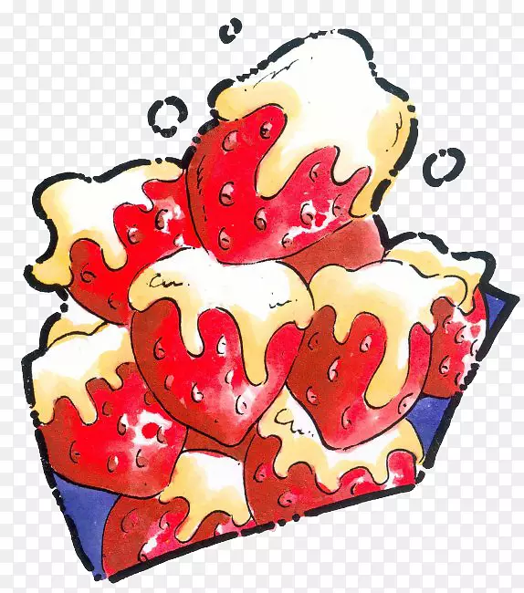 摩丝草莓奶油蛋糕插图-巧克力草莓图片材料
