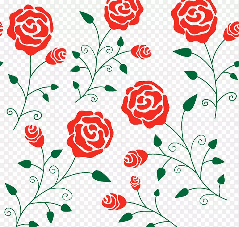 海滩玫瑰多花下载-鲜红玫瑰壁纸
