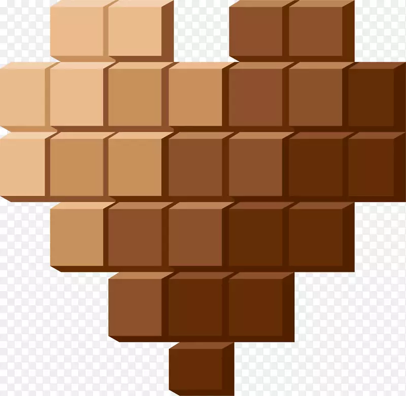 棕色梯度巧克力