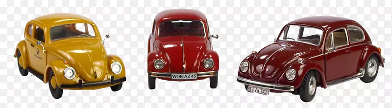 大众汽车模型甲壳虫汽车设计-红色汽车模型