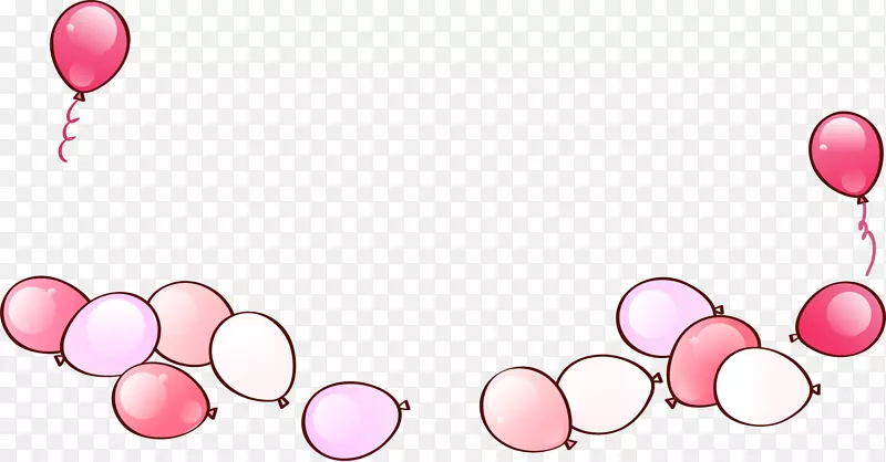 气球粉红剪贴画-粉红气球遮阳