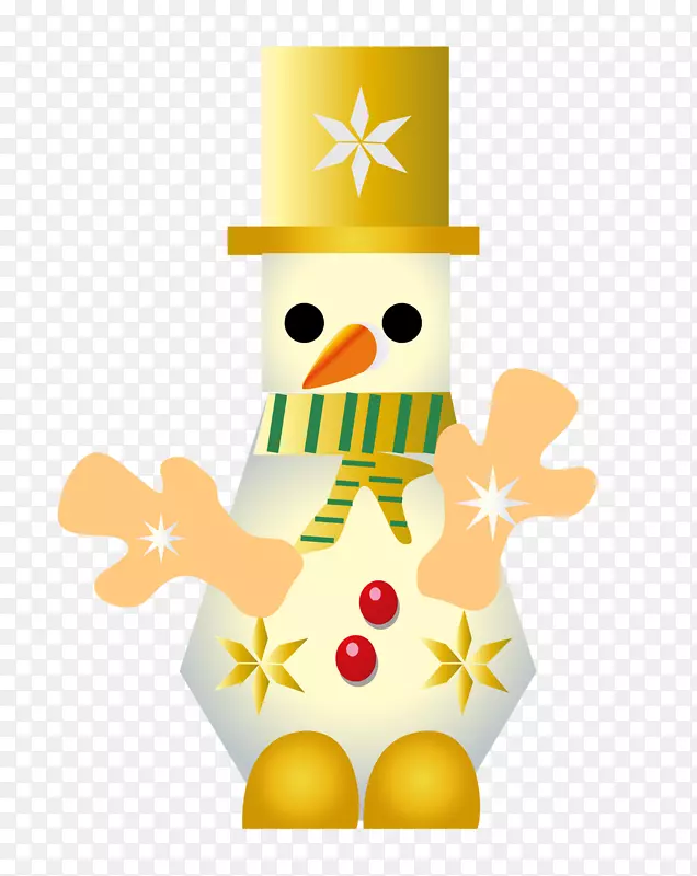 圣诞节装饰品雪人剪贴画.圣诞节雪人形状