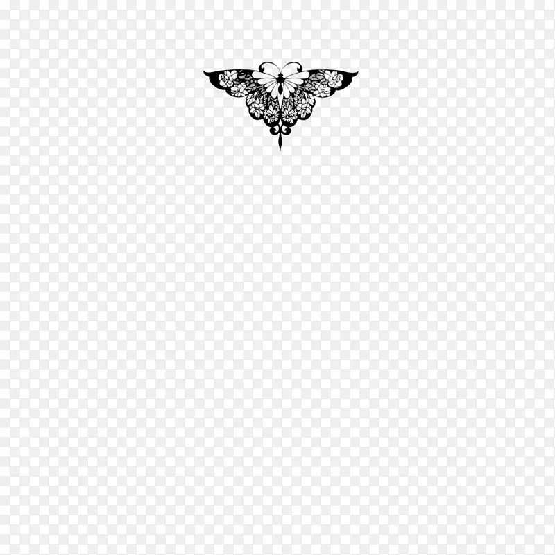 蝴蝶黑色白色字体-蝴蝶