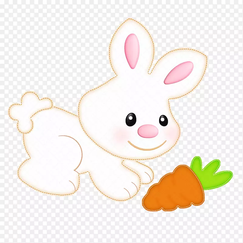 国内兔子复活节兔夹艺术-不错的兔子萝卜