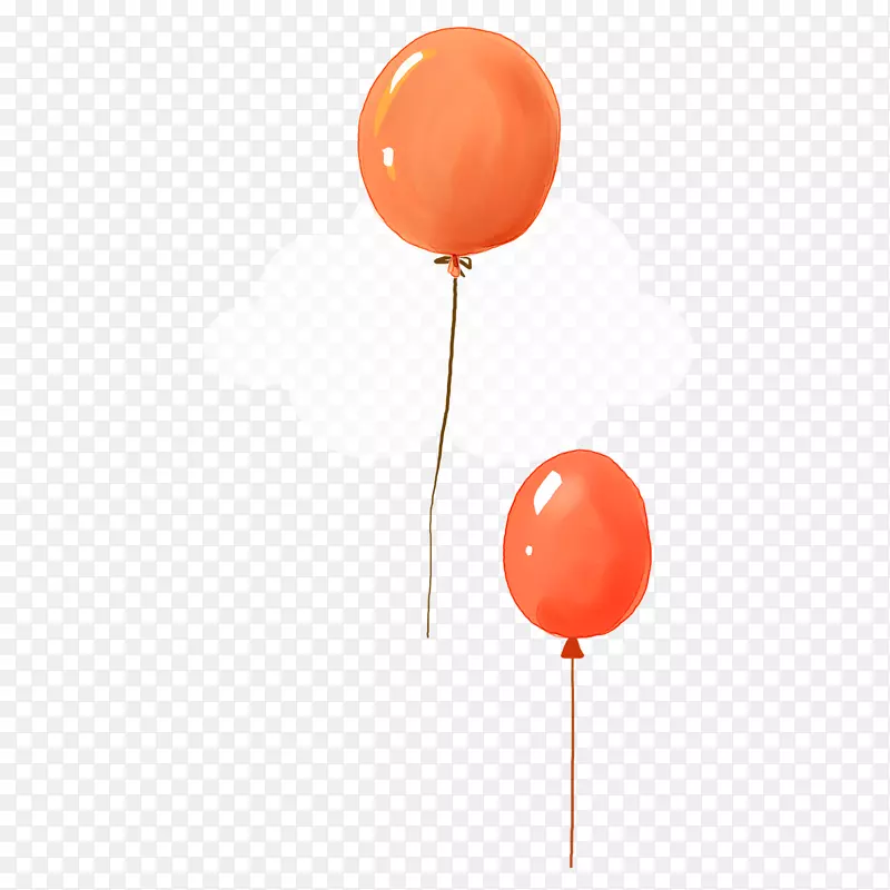 Adobe插画-两个橙色气球