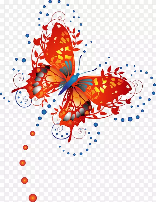 蝴蝶画-美丽的蝴蝶