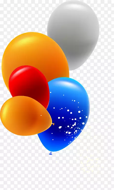 气球绘图.手用彩色气球图案