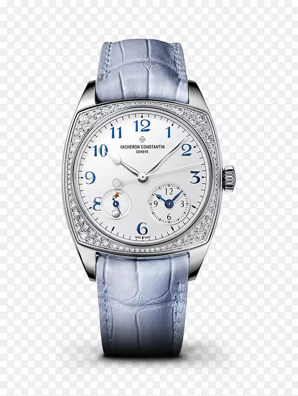 计时器手表彩色黄金计时表动作-蓝色副翼康斯坦丁手表女式表