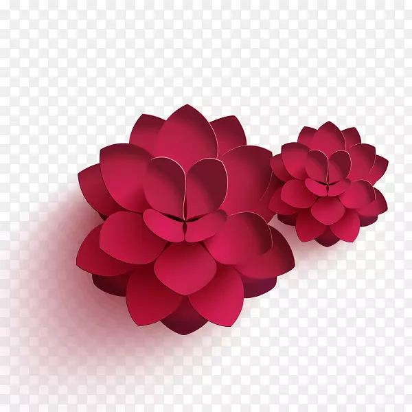 农历新年模板软件-粉红色莲花