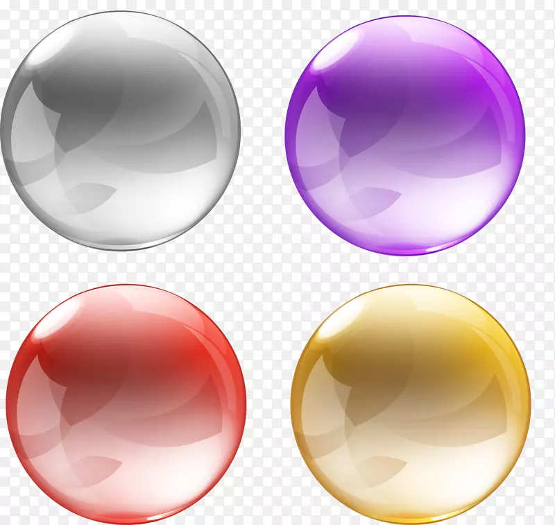 球形web浏览器剪贴画-四个糖果球