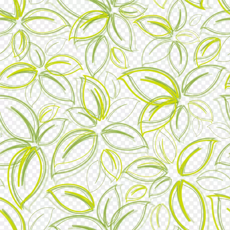 绿花海报壁纸-海报绿花图案背景元素