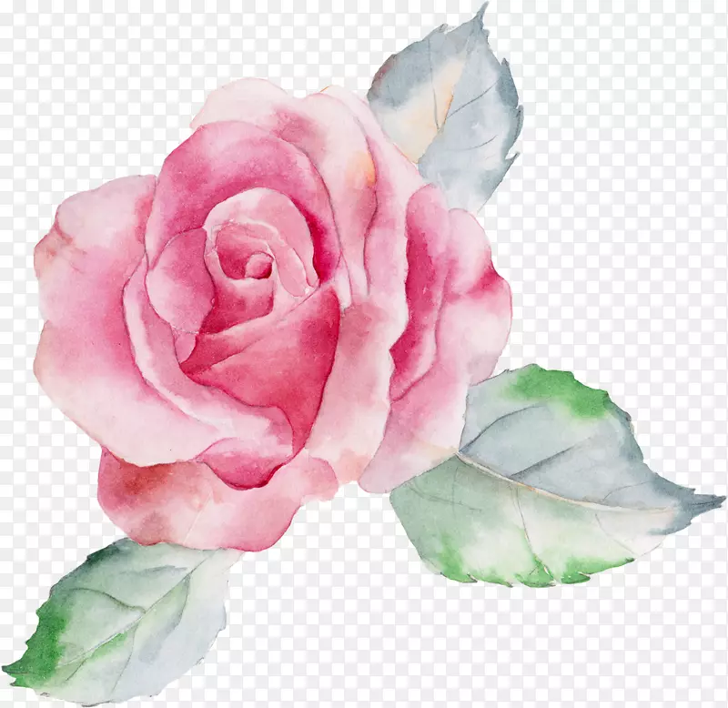 画花画布艺术-粉红花
