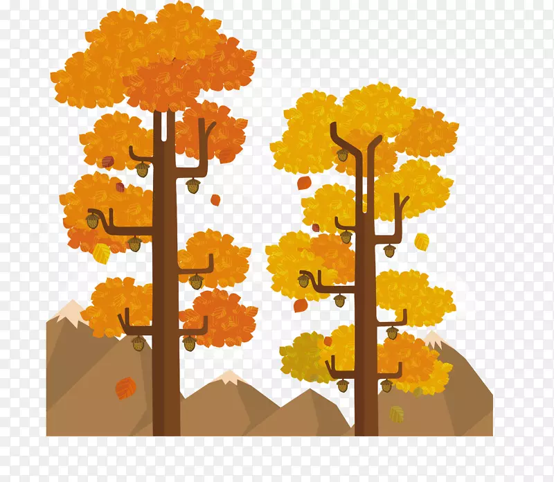 树木景观-秋季大树设计