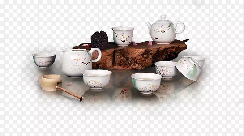 茶壶咖啡杯茶具-莲花茶