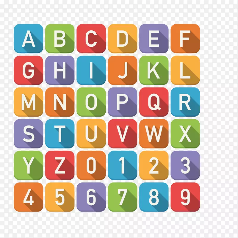 字母表字母免版税图标平方形字母设计