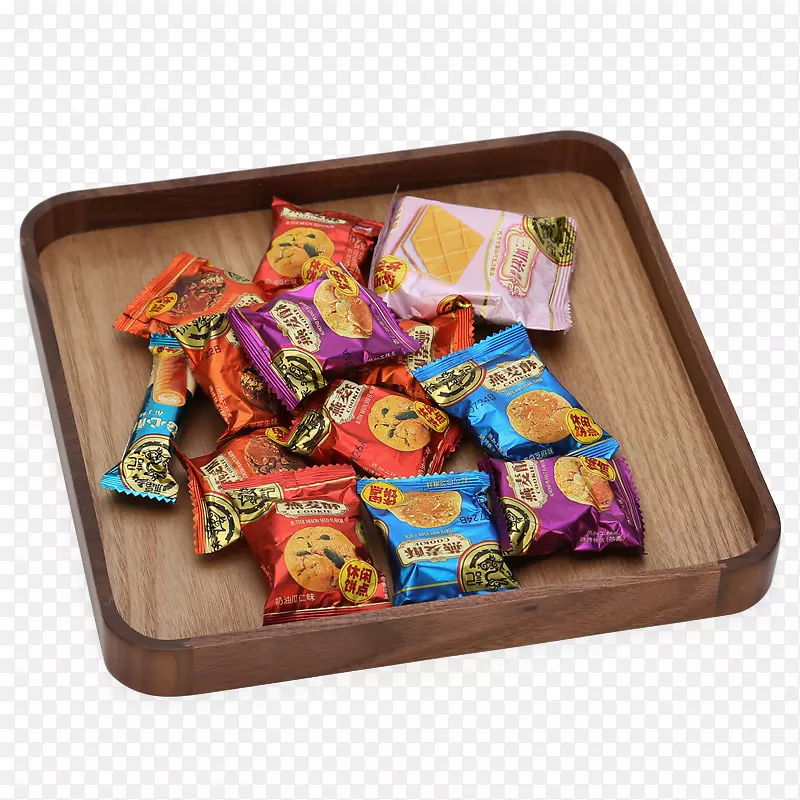 托盘木餐具板盒木托盘和糖果