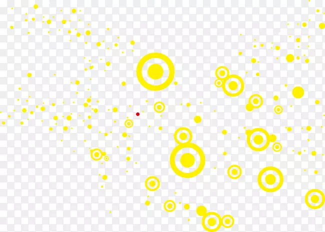 黄色区域字体-几何圆
