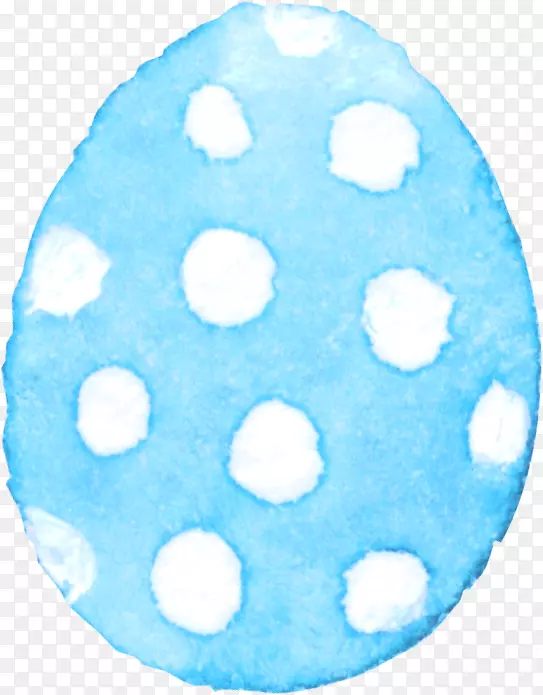 蓝色图案水彩画.蓝色手绘鸡蛋