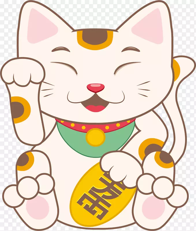 猫卡通马内基-妮可-幸运猫