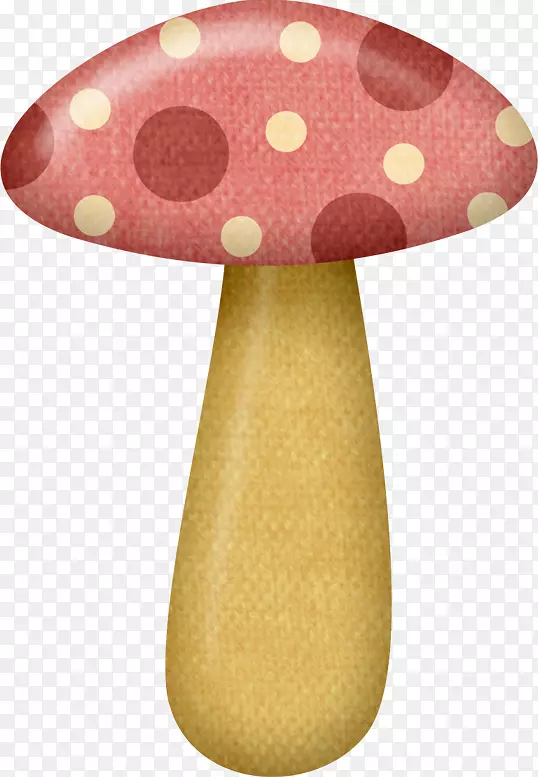 蘑菇木耳秋季剪贴画-卡通可爱蘑菇PNG材料