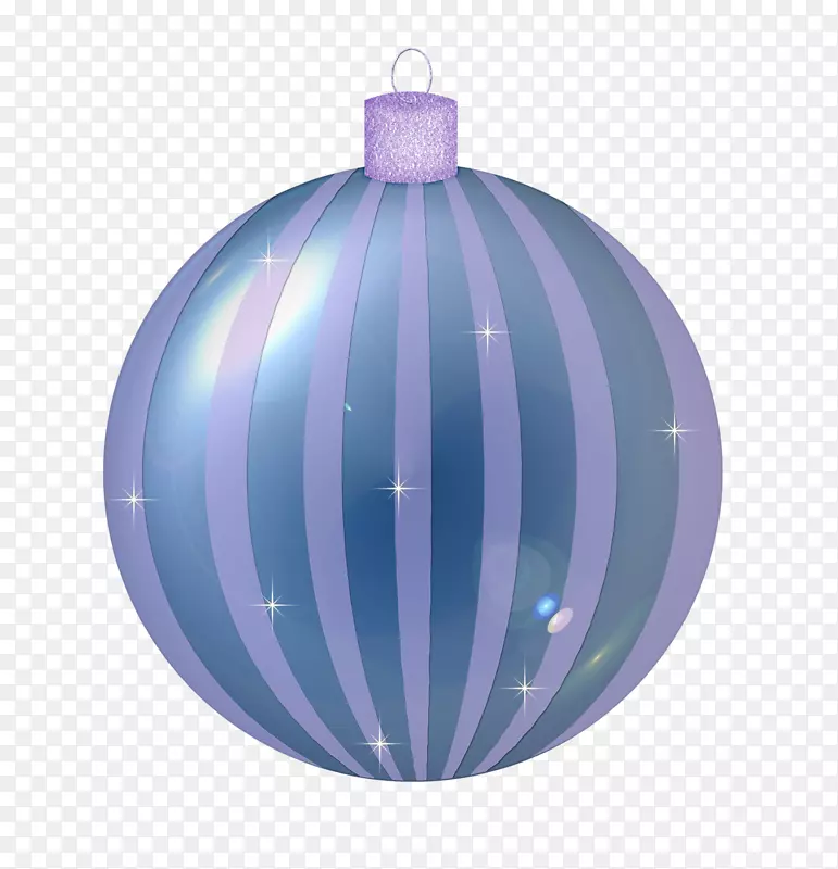圣诞装饰品圣诞彩灯雪花圣诞树剪贴画蓝色球