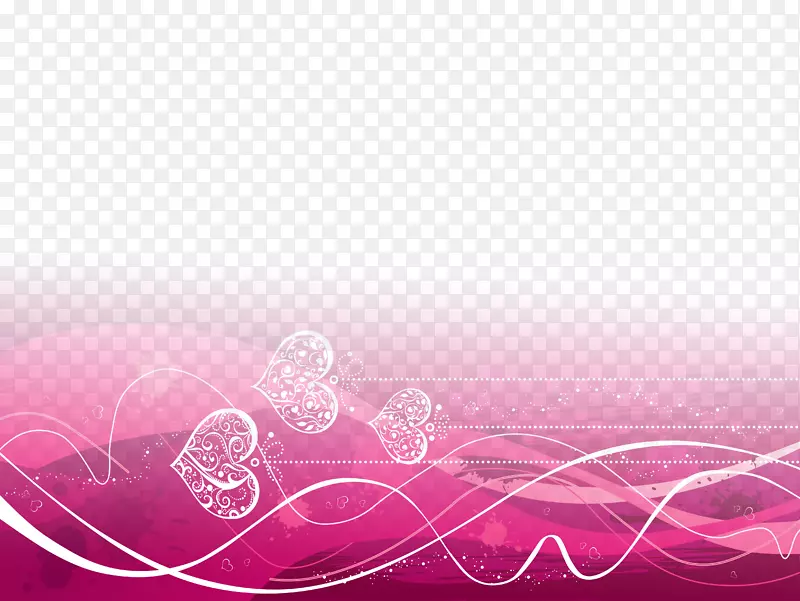 粉红心带-爱粉红缎带装饰背景