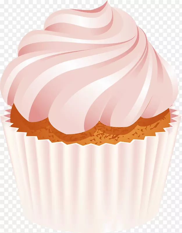 蛋糕，松饼，巧克力蛋糕，生日蛋糕，糖霜-粉红色冰淇淋