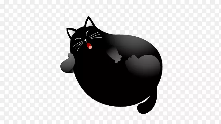 黑猫夹艺术肥猫